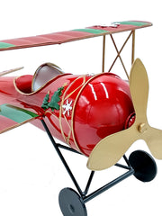 Aeroplanino in metallo – Decorazione natalizia
