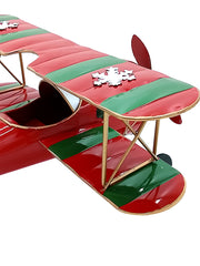 Aeroplanino in metallo – Decorazione natalizia
