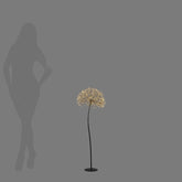 Decoro Tarassaco Rich Nero EDG Enzo De Gasperi H 90 cm con 240 MicroLED