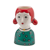 Vaso faccia lady con codini - 017195