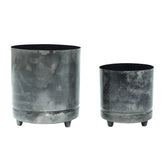 Emiel - Portavaso tondo in metallo con piedini - CONFIG0317