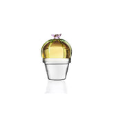 Fermacarte in vetro Borosilicato Cactus Ambra Fiore Rosa Collezione Desert Plant Ichendorf Milano - 09352113