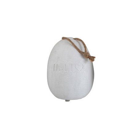 Fermaporte in cemento con scritta Hello - 2103-2