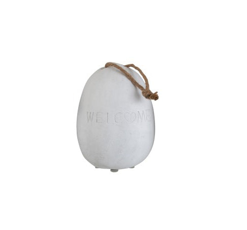 Fermaporte in Cemento con scritta Welcome - 2103-4