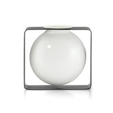 Vaso Float Tondo | vaso di design in porcellana su struttura in acciaio - 123169