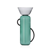 GELEE Grande con Manici | Vaso in Vetro Borisilicato colore Verde Petrolio Smoke Ichendorf - 09313204