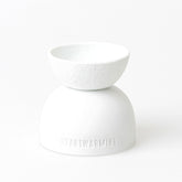 Portacandele Heartwarming in Ceramica Bianca Satinata - 0017173