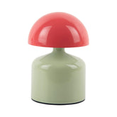 Lampada da Tavolo Funky Impetu Verde Chiaro e Rosso Corallo H15 D10 CM | Lampade Colorate di Design - LM2259LG