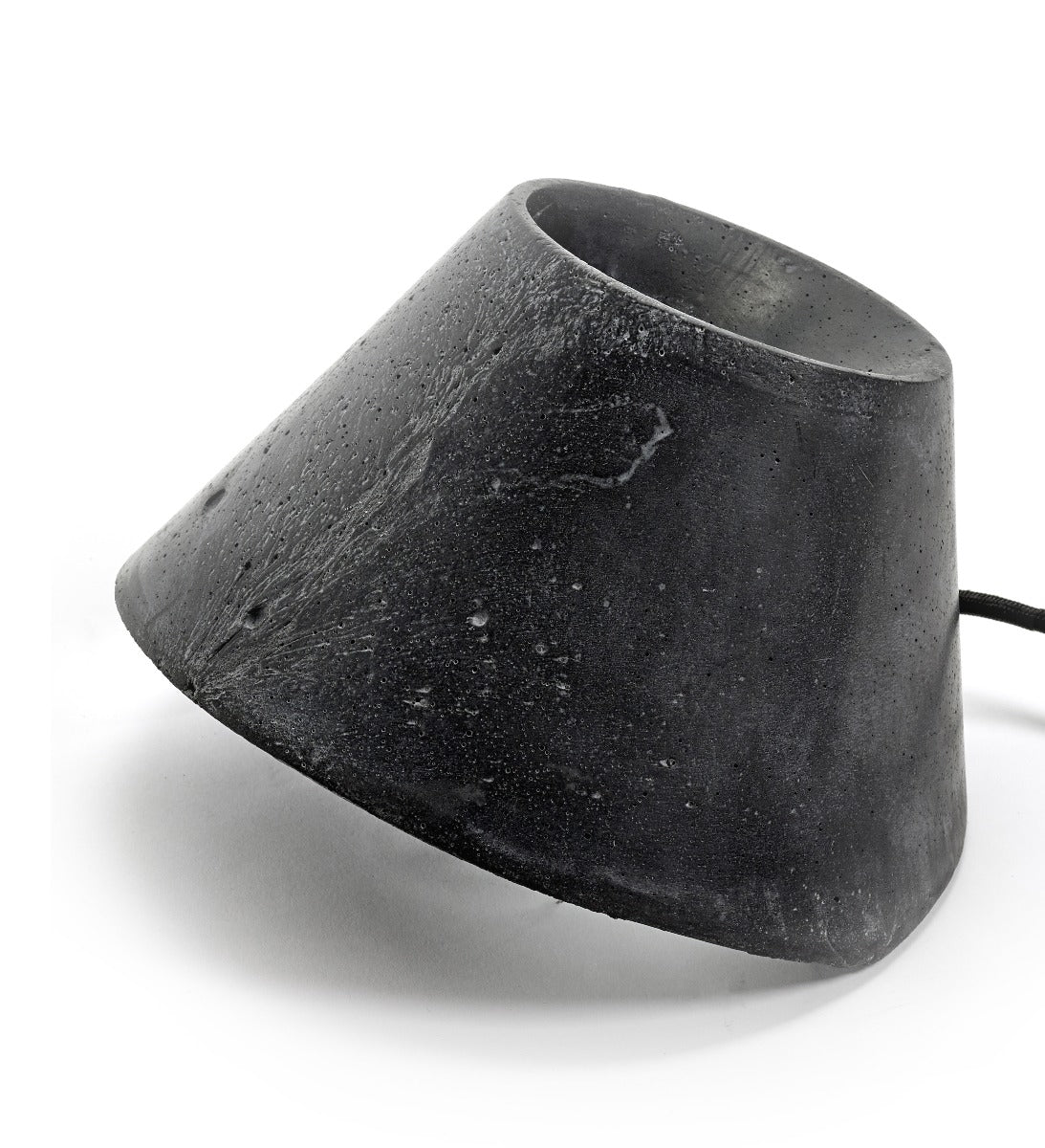 Lampada da appoggio EAUNOPHE in cemento nero L - B7218428