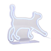 Lampada Neon LED Walking Cat Blue - LM2274BL