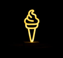 Lampada decorativa neon LED gelato H26,5 - 91453