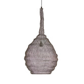 Lampadario a goccia in rete di metallo marrone scuro H85 - 713895