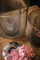 Lanterna Hayden | Lanterna in rete metallica bronzo - 700786