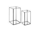 Lanterna Quadrata Aperta Nera - CONFIG0193