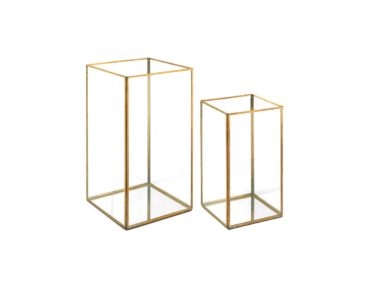 Lanterna Quadrata Aperta Oro - CONFIG0192