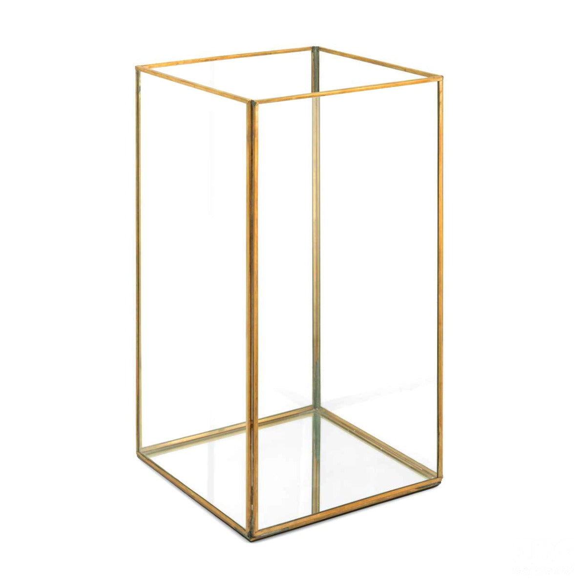 Lanterna Quadrata Aperta Oro H40 - 102758,01