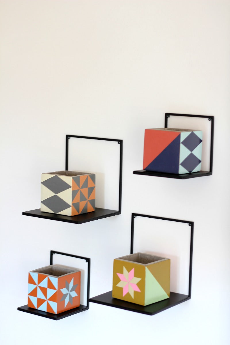 Mensola in ferro di colore nero - CONFIG0274