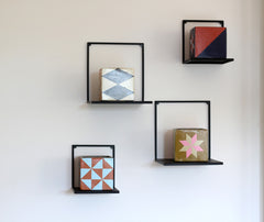 Mensola in ferro di colore nero - CONFIG0274