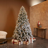 Pino Merano Innevato LED | Albero di Natale artificiale innevato con luci LED integrati - CONFIG0240