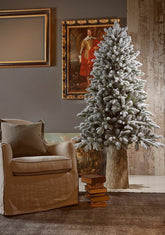 Pino Merano Innevato | Albero di Natale artificiale innevato - CONFIG0236