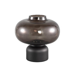 Vaso Nyda Grey H20 | Vaso in vetro con sfera grigio scuro - 707180