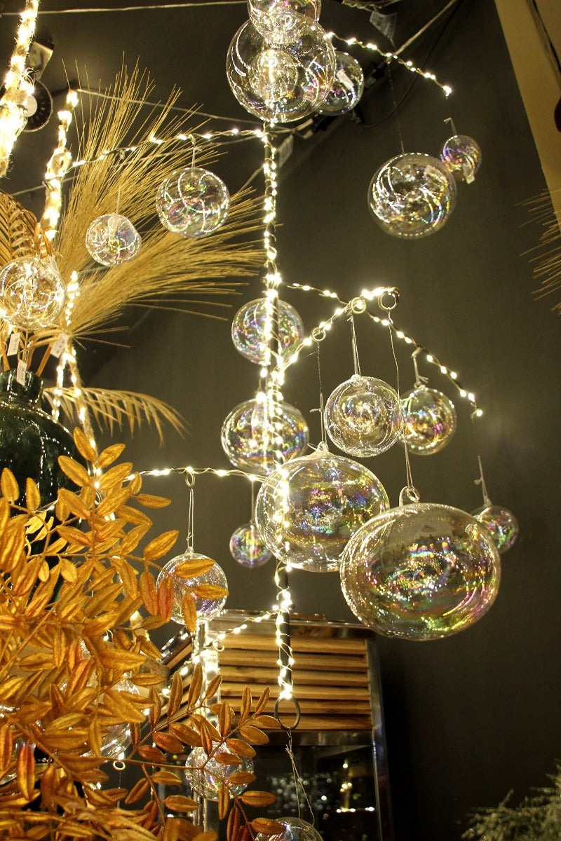 Palla Iride : Palline di Natale in vetro iridescente - CONFIG0219