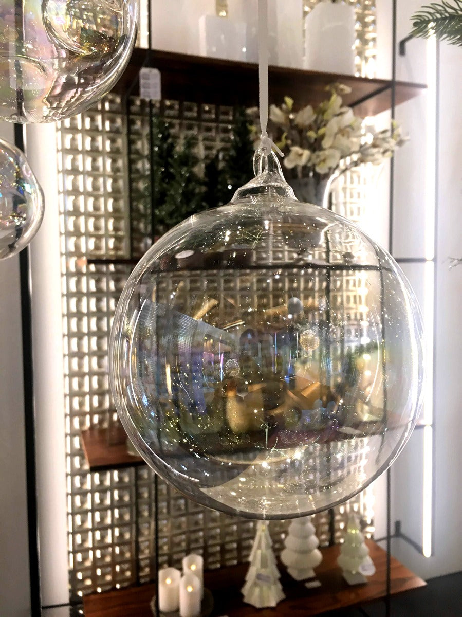 Palla Iride : Palline di Natale in vetro iridescente - CONFIG0219