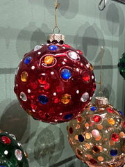 EDG - Enzo De Gasperi Palla in Vetro Rosso Super Gemme D10