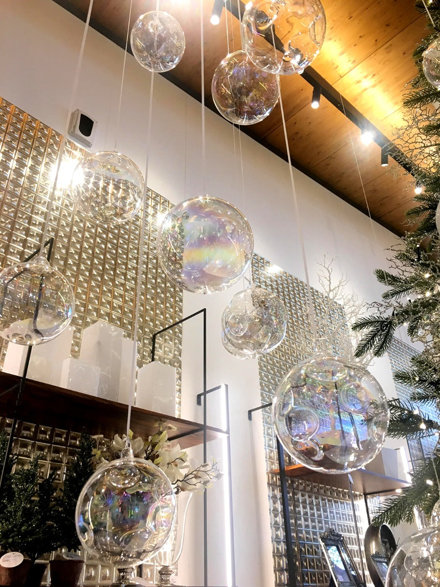 Palla Iride : Palline di Natale in vetro iridescente - CONFIG0219