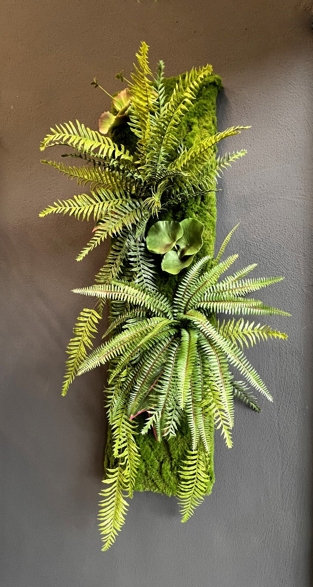 Quadro Pannello Verde Verticale Artificiale 100 X 27Cm - pannello-green-100x27