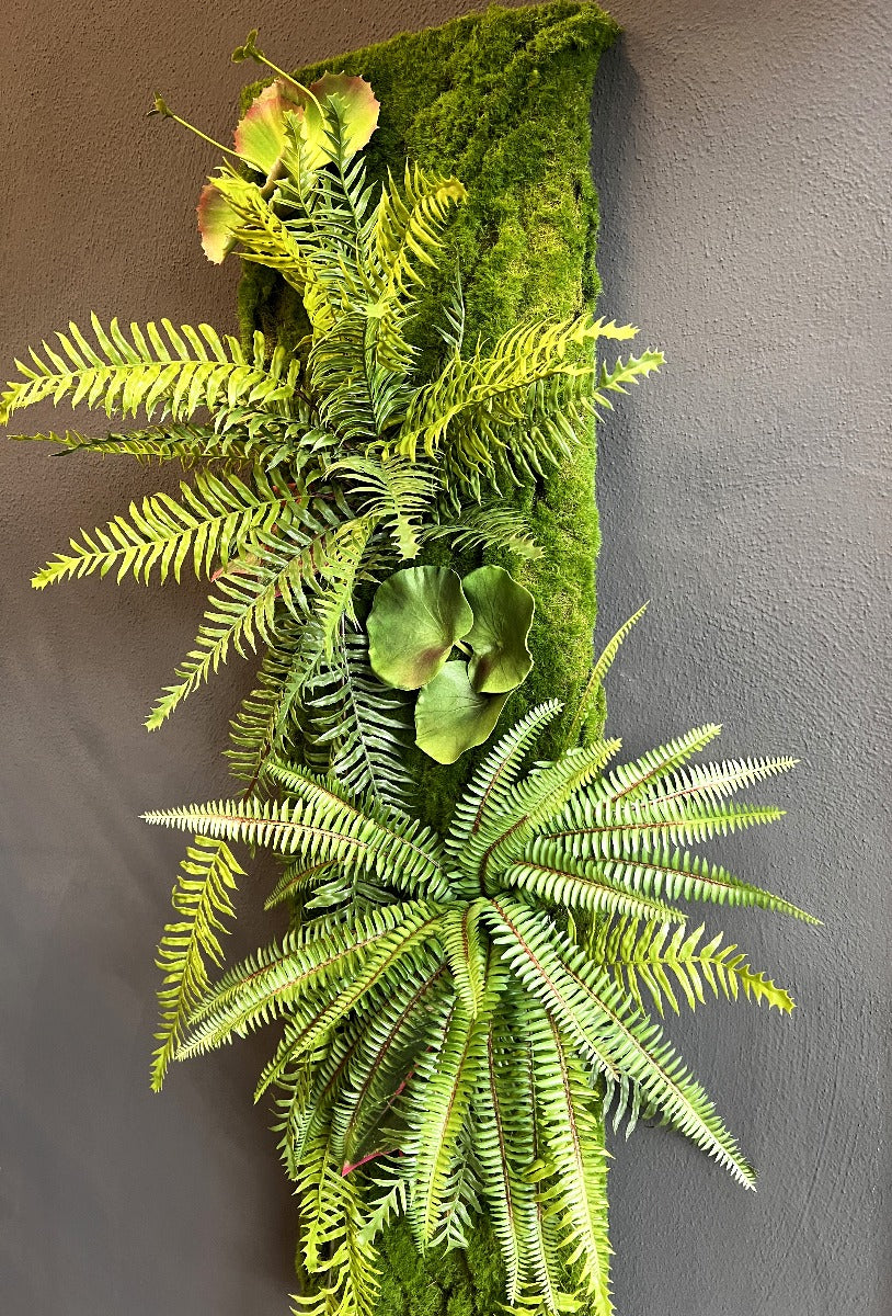 Quadro Pannello Verde Verticale Artificiale 100 X 27Cm - pannello-green-100x27