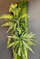 Quadro Pannello Verde Verticale Artificiale 100 X 27Cm - pannello-green-100x27