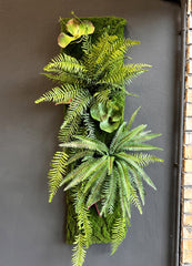 Quadro Pannello Verde Verticale Artificiale 100 X 27Cm - pannello-green-100x27