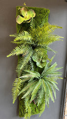 Quadro Pannello Verde Verticale Artificiale 100 X 27Cm - pannello-green-100x27