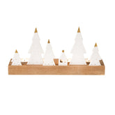 Porta Tealight Pini su base in legno - 4990117