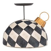 Portacandela Palla di Natale Scacchi H17 - 1236593