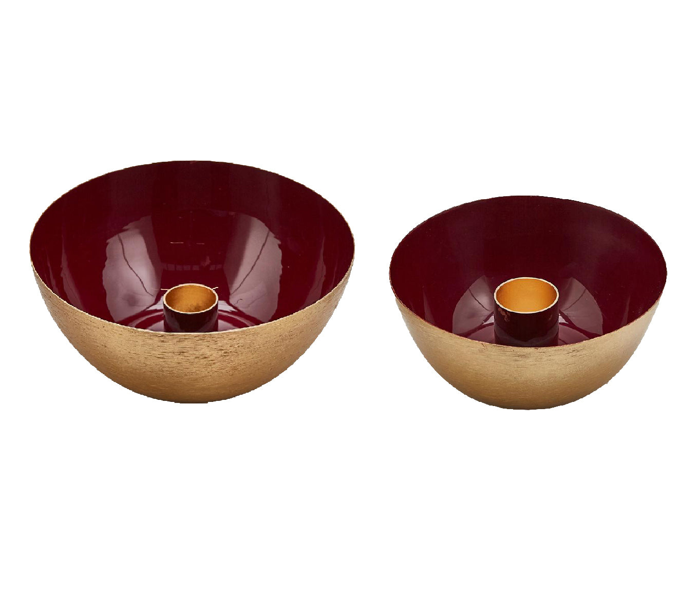 Ciotola Portacandela Charm colore Amaranto e Oro - CONFIG0200