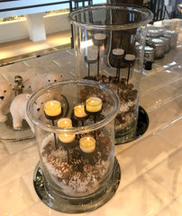 Vaso Cilindro vetro trasparente con bordo - CONFIG0212