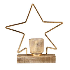 Portacandele Stella Oro H30 - 1213671