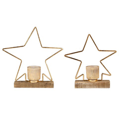 Portacandele Stella Oro - CONFIG0366