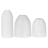 Portacandela Cielo Stellato | Portacandela in ceramica Bianca - CONFIG0414