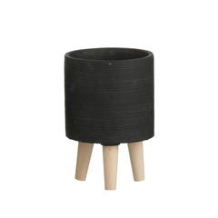 P.Vasi Zampa cemento verde scuro S (16X16X24cm) - 90207-VP