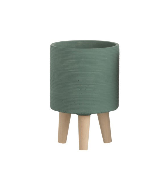 P.Vasi Zampa cemento verde chiaro S (16X16X24cm) - 90207-V