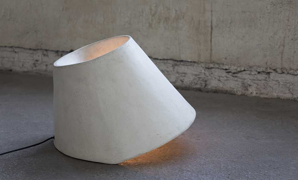 Lampada da appoggio EAUNOPHE in cemento - CONFIG0175