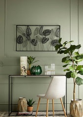 Quadro foglie metallo H60x100 - 601451