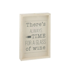 Quadro porta tappi di sughero di colore bianco - 12167