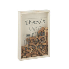 Quadro porta tappi di sughero di colore bianco - 12167