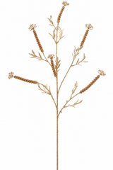 Ramo Callistemone Metallizzato Platinum EDG Enzo De Gasperi H 90 cm con 6 ramificazioni