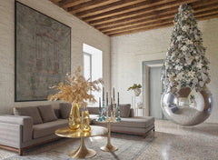 Ramo felce artificiale oro H108 - Ramo decorativo natalizio