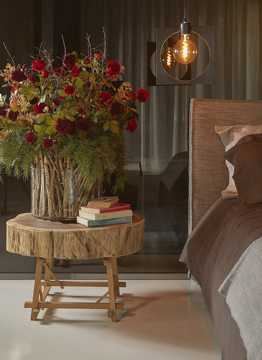 Ramo Artificiale di Rosa Canina con foglie H85 - 250470,38